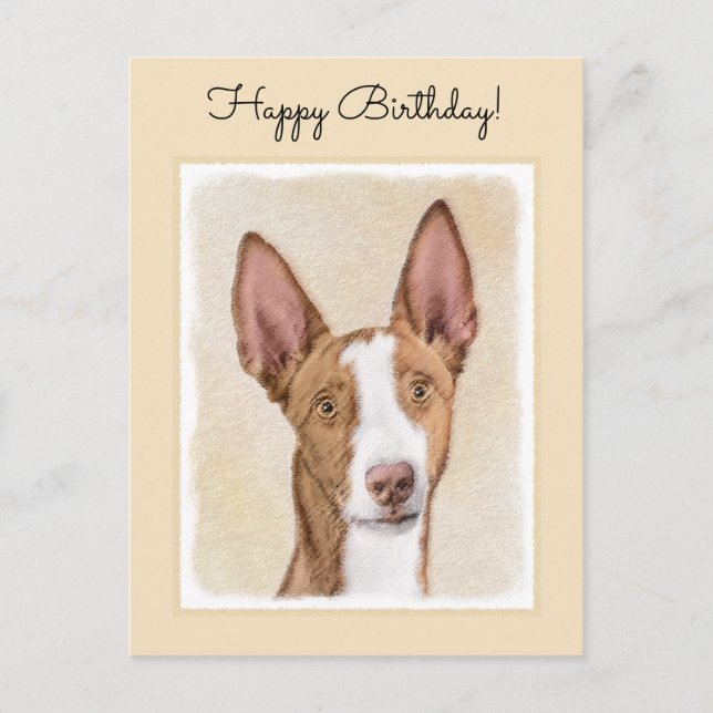 Postal Pintura enredadera ibicenca - Arte de perro origin (Anverso)