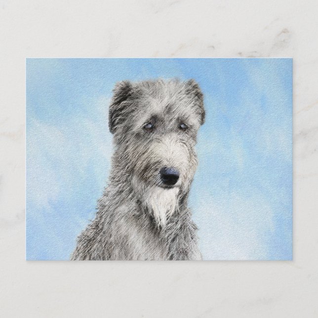 Postal Pintura escocesa del perro - Ar original del perro (Anverso)