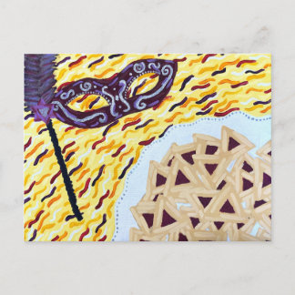 Postal Pintura Feliz de Purim