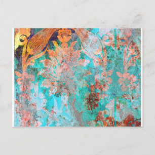 Postal Pintura floral