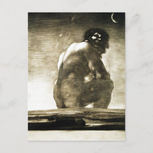 Postal Pintura gigante sentada de Francisco Goya