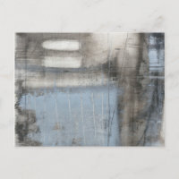 Pintura gris y azul abstracta