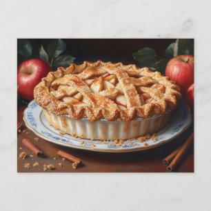 Postal Pintura inspirada en el Apple Pie Vintage