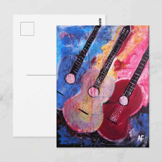Postal Pintura Jamming be Goode de Alfred Fox (Anverso / Reverso)