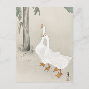 Postal Pintura japonesa de ohara koson, vintage小 原 古 邨 日