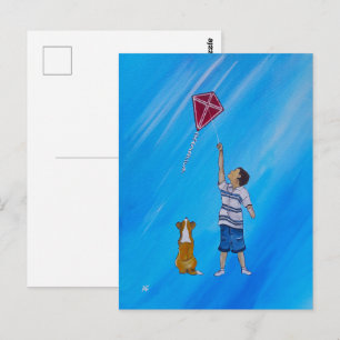Postal Pintura Más Ligero que el Aire por Alfred Fox