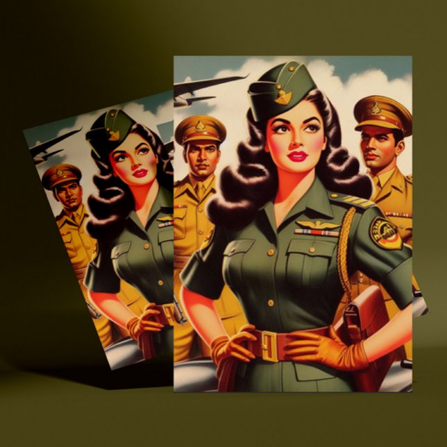Postal Pintura militar retro (Subido por el creador)