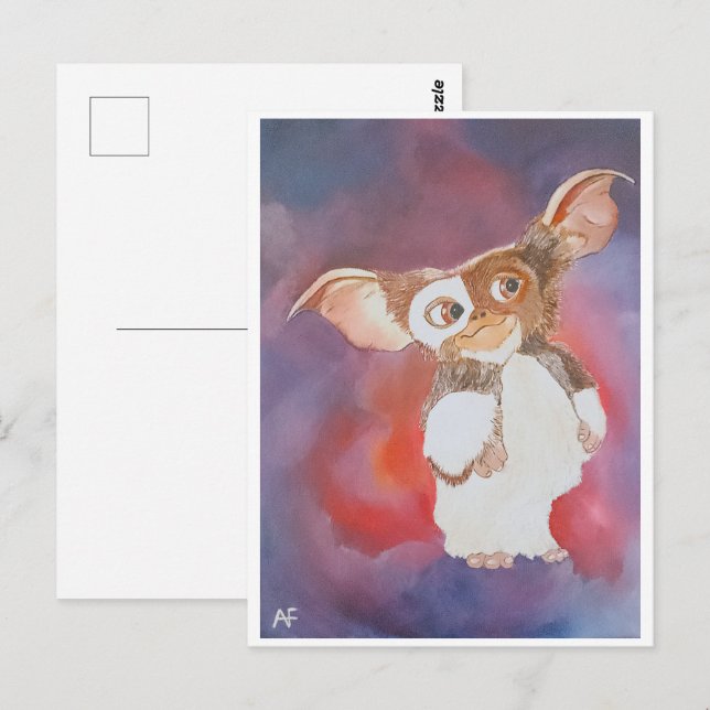 Postal Pintura oriental de Alfred Fox (Anverso / Reverso)