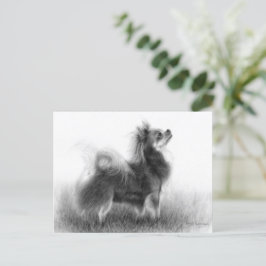 Postal Pintura original de Chihuahua