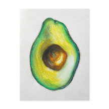 Pintura original del pastel de aceite de aguacate