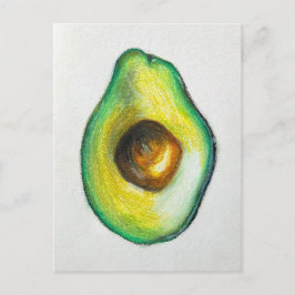 Postal Pintura original del pastel de aceite de aguacate