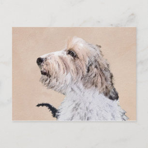 Postal Pintura Petit Basset Griffon Vendéen - Arte de per