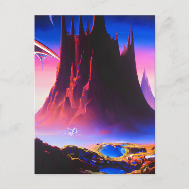 Postal Pintura petrolera de Dream World (Anverso)