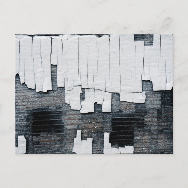 Postal Pintura que se Desprende de la Madera  (Anverso)