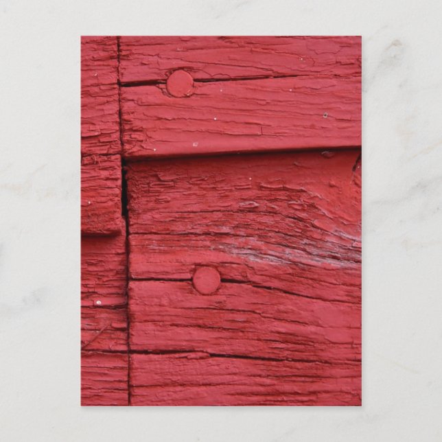 Postal Pintura roja antigua (Anverso)