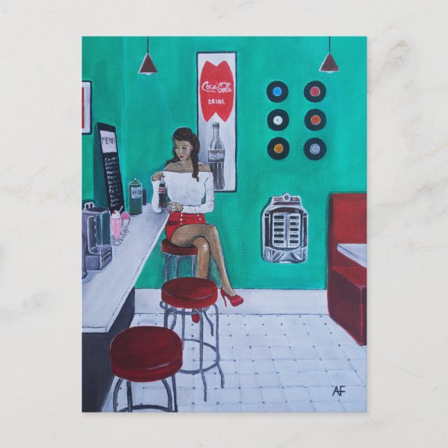 Postal Pintura Runaround Sue de Alfred Fox (Anverso)