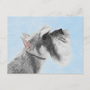 Postal Pintura Schnauzer (gigante, estándar) - Arte de pe
