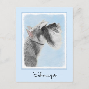 Postal Pintura Schnauzer (gigante, estándar) - Arte de pe