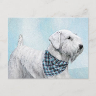 Postal Pintura Sealyham Terrier - Arte Perro Original.