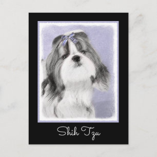 Postal Pintura Shih Tzu - Arte Perro Original.