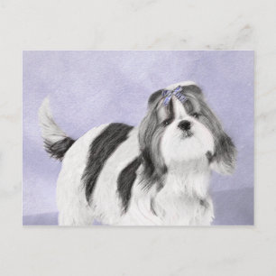 Postal Pintura Shih Tzu - Arte Perro Original.