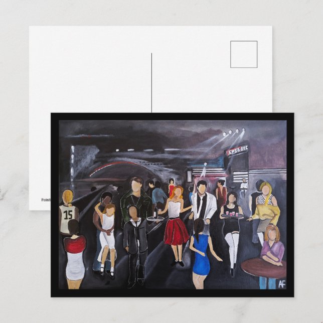 Postal Pintura sin control de Alfred Fox (Anverso / Reverso)
