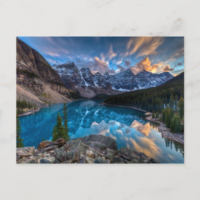 Postal Pintura sobre Moraine (Anverso)