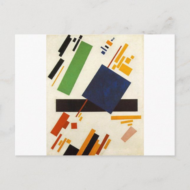 Postal Pintura suprema de Kazimir Malevich (Anverso)