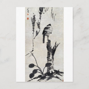 Postal pinturas antiguas acuarelas chinas