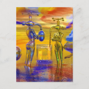 Postal pinturas artísticas de fantasía, pintura de fantas