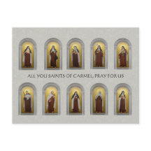 Pinturas de santos de carmelitos religiosos sacerd