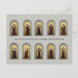 Postal Pinturas de santos de carmelitos religiosos sacerd