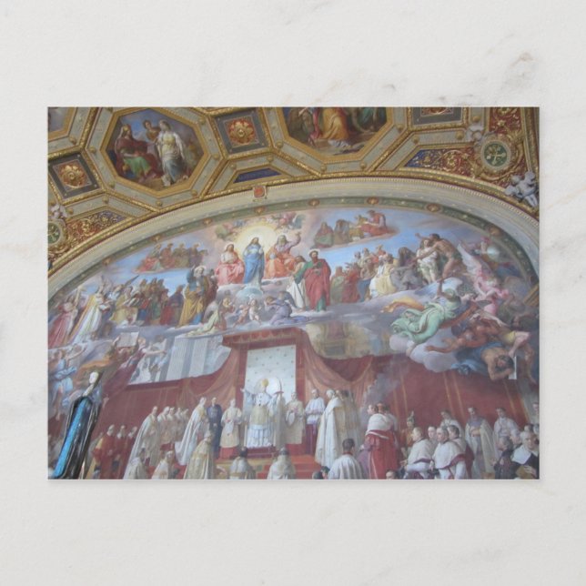 Postal Pinturas de techos al fresco Roma (Anverso)