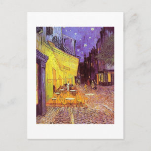 Postal Pinturas de Vincent Van Gogh: Van Gogh Cafe