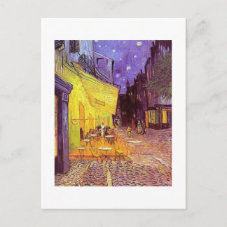 Postal Pinturas de Vincent Van Gogh: Van Gogh Cafe