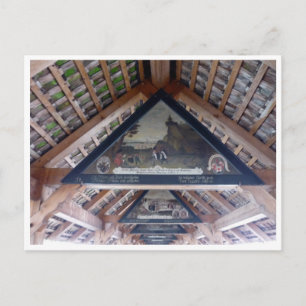 Postal pinturas del puente de la capilla