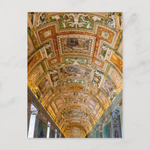 Postal Pinturas en el techo de la Galería de Mapas - Vati