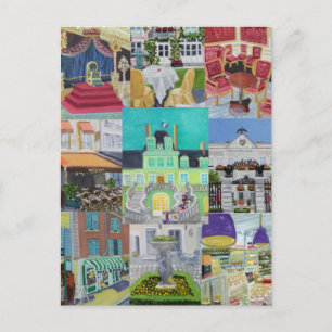 Postal Pinturas/pinturas de Fontainebleau, FRANCIA