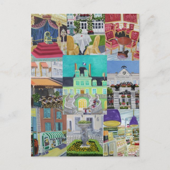 Postal Pinturas/pinturas de Fontainebleau, FRANCIA (Anverso)