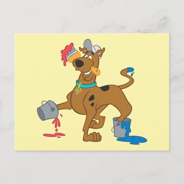 Postal Pinturas Scooby-Doo (Anverso)