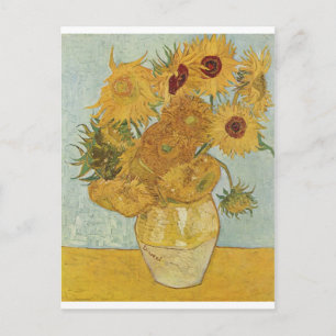 Postal Pinturas Van Gogh: Van Gogh Sunflowers