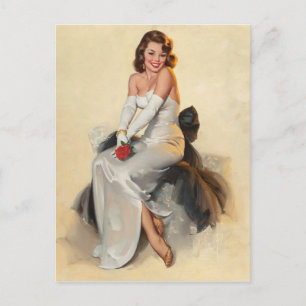 Postal PinUp de novia