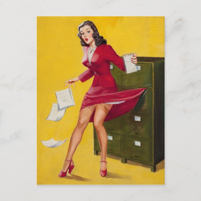 Postal PinUp, Secretario de Lubberly (Anverso)