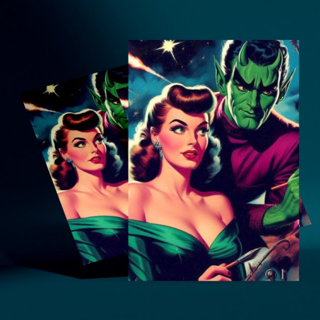 Postal Pinza de ciencia ficción retro (Subido por el creador)