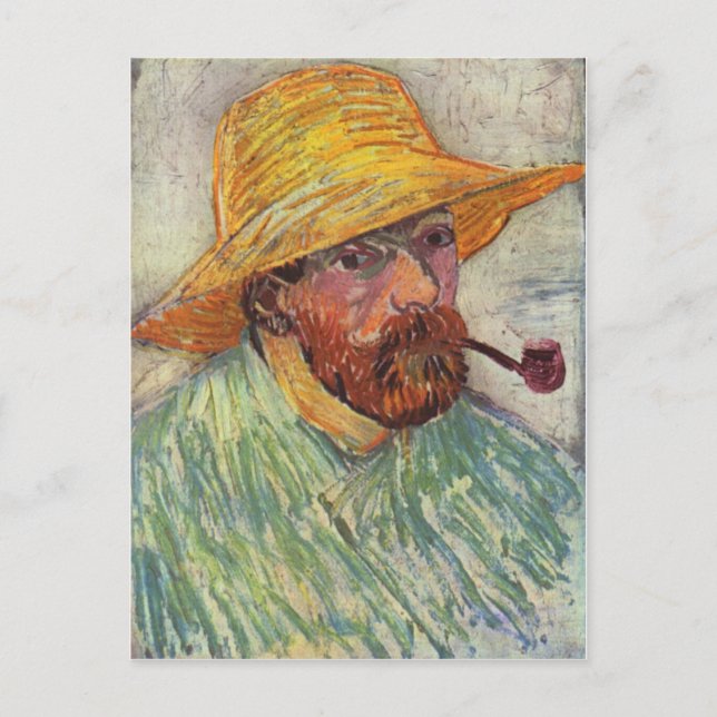 Postal Pipe autovertical Vincent Van Gogh (Anverso)
