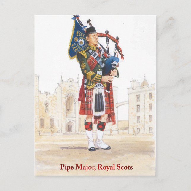 Postal Pipe Major, Royal Scots (Anverso)