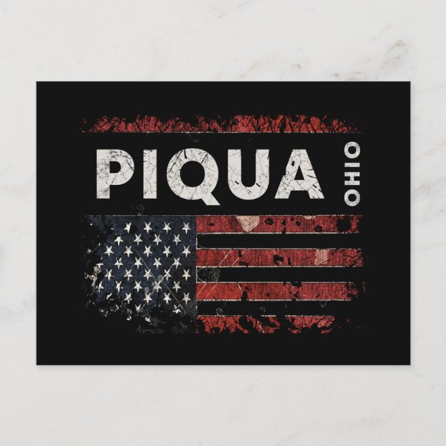 Postal Piqua Ohio (Anverso)