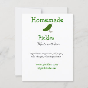 Postal Piquetes caseros hechos con amor agregar sitio web