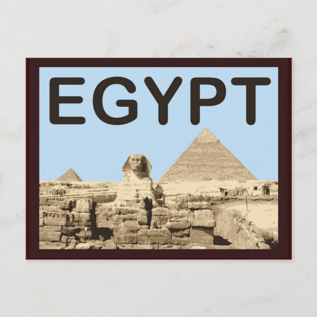 Postal Pirámide de Egipto de Khafre (Anverso)