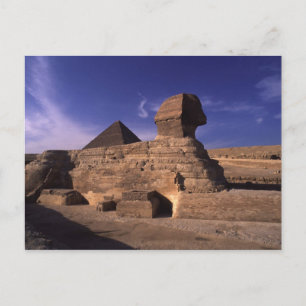 Postal Pirámide de esfinges en Giza
